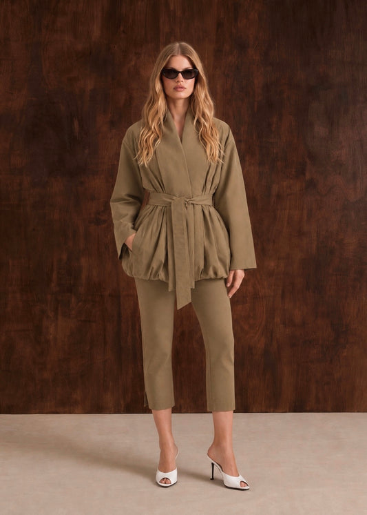 Bree in Khaki